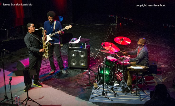 Jazz Belgrade 2015,,James Brandon Lewis Trio Performing at the Belgrade Jazz festival.