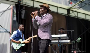 Steffen Morrison had een prima optreden op Breda Jazz ondanks de hitte en de beperkte hoeveelheid publiek.