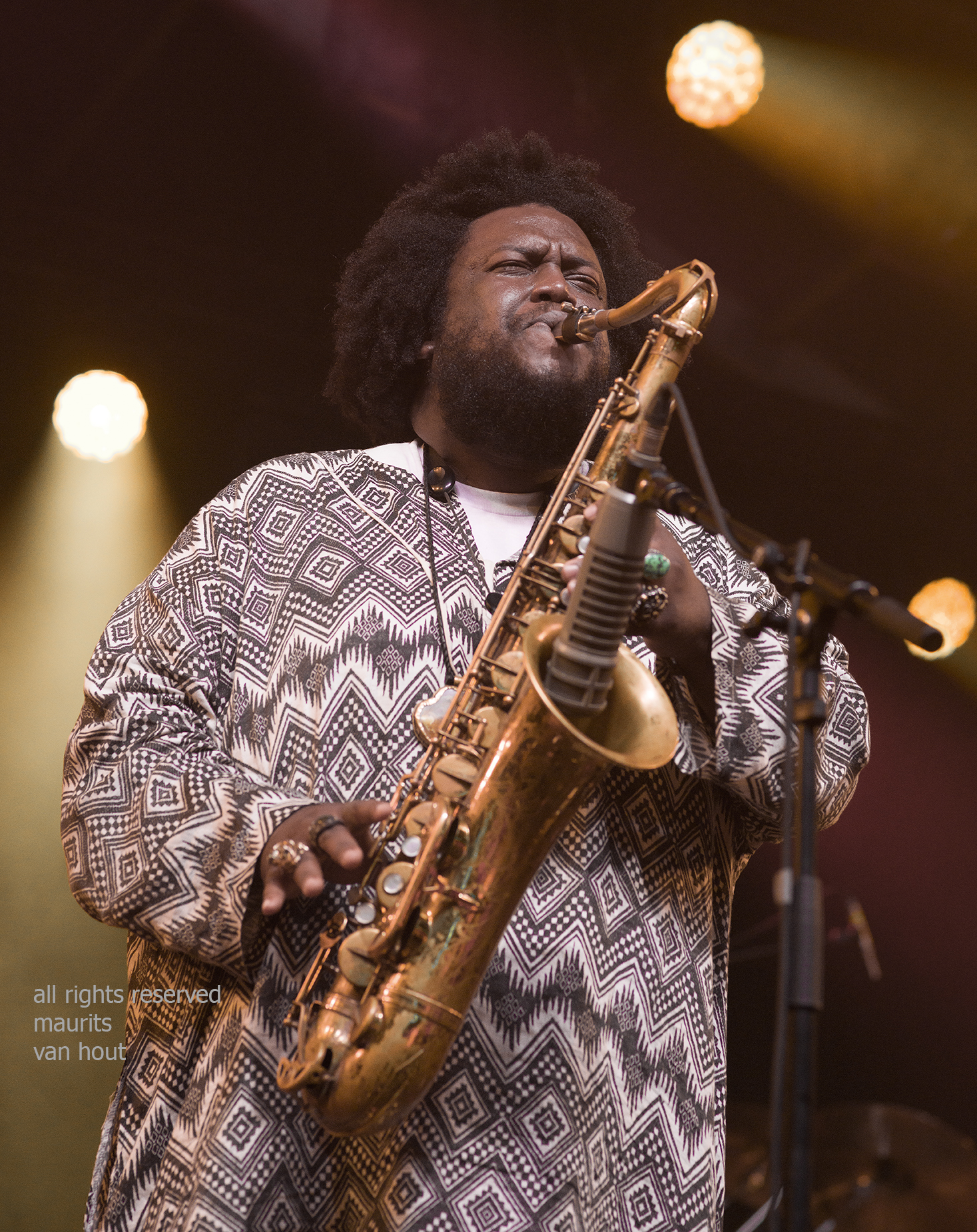 Kamasi Washington by jazzphotographer Maurits van Hout